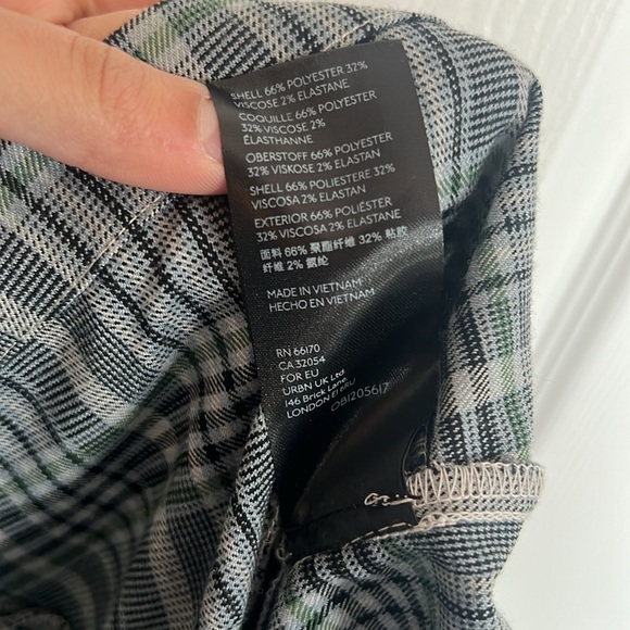 URBAN OUTFITTERS XS ROMPER FLANNEL STYLE ROMPER CUTE UO CUTE MINI DRESS ROMPER - Picture 14 of 16